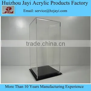 Acrylic Lucite Doll Collectible Display Cabinets With Black Acrylic Base thumbnail-1