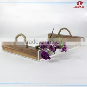 Wholesale Custom OEM Wooden Serving Tray thumbnail-3