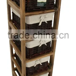 Living Room Furniture Baked Small Furniture Wicker Chest of Drawers thumbnail-1
