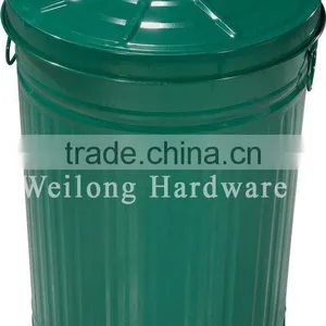 Galvanized Metal Trash Can/Trash Bin/Garbage BIn thumbnail-4