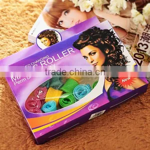 18 Pcs Plastic Hair Roller Meches Hair Roller Meches Hair Roller Curler Set Wholesale thumbnail-3