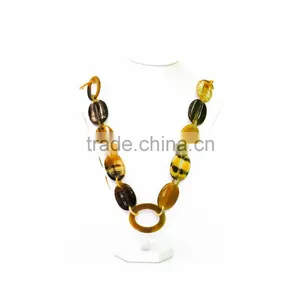 HORN NECKLACE 100% MADE IN VIETNAM, EYE-CATCHING COLOR AND FASHIONABLE DESIGN thumbnail-1