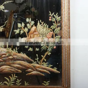 Hand Painted Landscape Wall Decorative Frame thumbnail-2