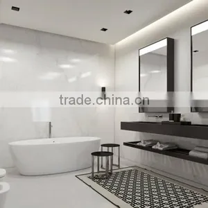 Import Durable Natural Stone Low Price White Marble Tile thumbnail-1