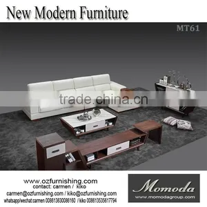 MT61 Genuine Leather Luxury Modern Italian Leisure Living Room Sofa thumbnail-1
