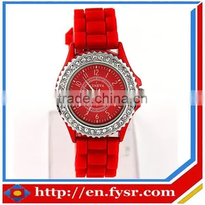 Classic Gel Silicone Crystal Men Lady Jelly Watch Gifts Stylish Fashion Luxury thumbnail-1