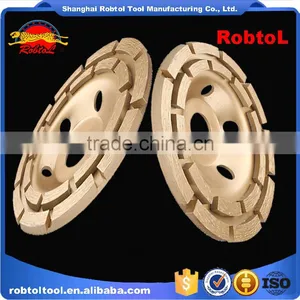 115mm Double Row Diamond Grinding Wheel 4.5" Abrasive Polishing Disc for Concrete Granite Marble Double Cup Wheel thumbnail-5