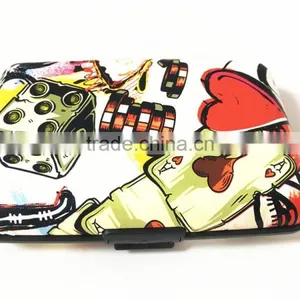 PU Leather Aluminum Wallet Business Card Holder, Credit Card Holder RFID Blocking thumbnail-2
