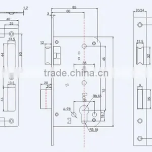 High Perforance Andclassic Model Good Quality and Competitive Miotise Lock Body 60x72 thumbnail-2