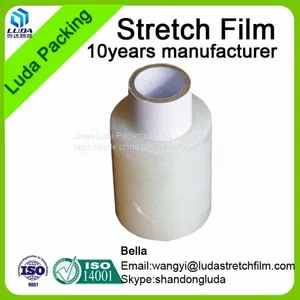 Factory Wholesale Anti Tear Transparent PE Plastic Protective Stretch Film Roll thumbnail-5