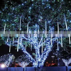 2016 New Arrival 30CM Meteor Shower Rain Tubes LED Christmas Light Wedding Party Snowfall Tree Garden Xmas String Light Outdoor thumbnail-1