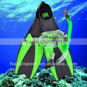 Promotional Scuba Mask Full Dry Snorkel Diving Equipment Sets With Fins thumbnail-1