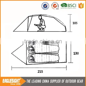 1 Person 3 Season Aluminum Pole Mosquito Mesh Waterproof Camping Tent thumbnail-3