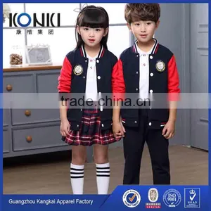 High Quality Primary School Uniform Design 100% Cotton Uniform thumbnail-1