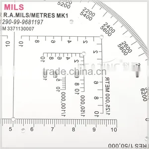 Kearing Brand Manufacture 6"military Mapwork Protractor,military Half Moon Protractor,military Round Protractor Plotter#KMP-1 thumbnail-4
