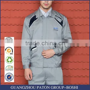 Custom Grey Cotton Engineer Work Uniform Jacket And Pants thumbnail-1