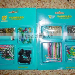 10 Cents Store Stationary Yiwu Product Cheap Stationary Set Clips thumbnail-1