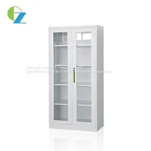 Luoyang New Style Glass Door Steel Office Cupboard With Shelves thumbnail-1