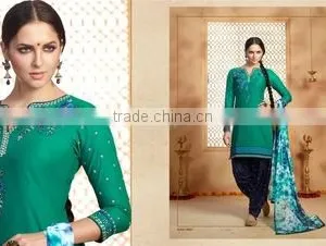 Designer Patiala Readymade Embroidery Suits thumbnail-1