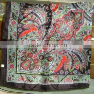 100 % SILK PRINTED SCARF thumbnail-1