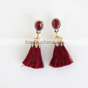 Zm53248a 2017 Vintage Tassel Earrings Fancy Stud Earrings for Girls thumbnail-1