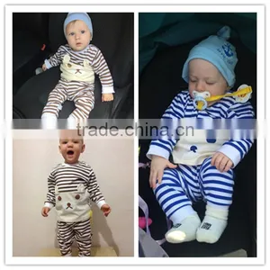 Boutique Childrens Clothes Cotton Spring Autumn Baby Boy Girl Newborn Clothes Set For Babies Boy Clothes 2pc Suit Shirt+Pants thumbnail-4