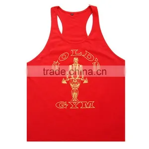 Gym Stringer Tank Top Men Bodybuilding Clothing and Fitness Mens Sleeveless Shirt Sports Vests Cotton Singlets Muscle Tops thumbnail-5
