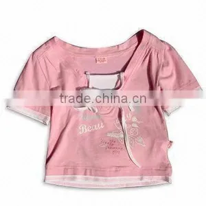 100% Cotton Kids T-shirt, Various Colors and Designs Are Available thumbnail-1