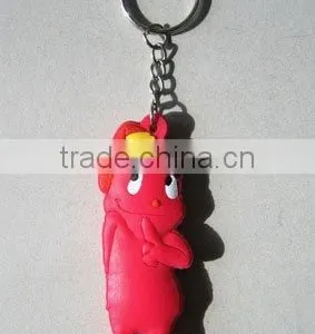 2014 Newest Design Promotion Rubber Keychain thumbnail-1