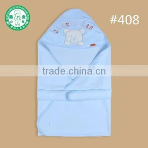 100% Cotton Bear Hooded Embroider Baby Towel Blanket thumbnail-1