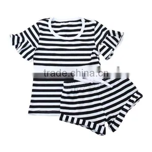2017 Wholesale Baby Clothes Western Girls Outfit Girls Summer Sets Children Shirts Match Shorts Girl Outfit thumbnail-3