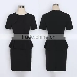 New Season Fashion Clothing Factory Short Sleeve Fancy New Model Casual Dress for Ladies thumbnail-6