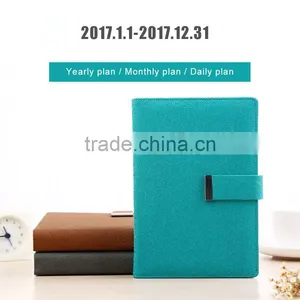 A5 Matt Discolorment PU Cover Planner With Clasp Button Embossed/debossed Logo Organizer Person Diary thumbnail-1
