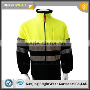 Two-color High Visibility Polar Jacket With Reflective Tapes in Body and Arms thumbnail-1