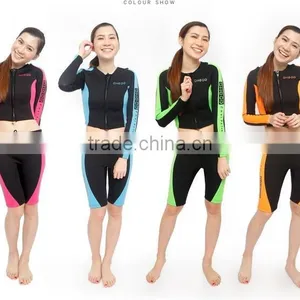 2017 High Quality Warm Diving Suit Long Sleeve Wetsuits for Women thumbnail-2