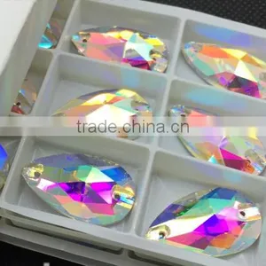 Crystal Stones for Clothing, ab Color Sew on Rhinestone thumbnail-2