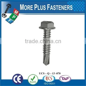 Made In Taiwan High Quality Serration Under Head Hex Head Drilling Screw thumbnail-4