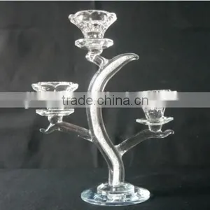 Hot Sale !!! Unique Crystal Candle Holder With Diamond for Home Decration JKC-0005 thumbnail-2