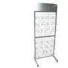 Custom Floor Wire Mesh Grid Display Racks Powder Coating for Retail Stores thumbnail-1