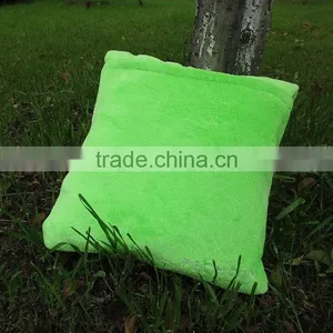 Promotion Gift Creative Idea 2 in 1 Pillow Blanket Embroidery Logo Coral Fleece Ultra Soft Travel Blanket Into Pillow thumbnail-1