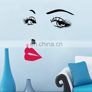 Hot Sale Beutiful Face PVC Wall/Window Sticker Home Decoration thumbnail-1