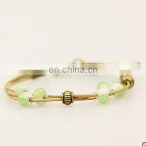 Diy Folk Style Hand Chain Fashion Handmade Ethnic Ceramic Woven Bead Colorful Gem Jewelry Classic Bracelet Gift thumbnail-5