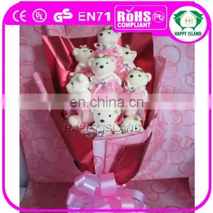HI Meet CE Stand Custom Soft Plush Toy Bouquet for Valentine's Day thumbnail-1