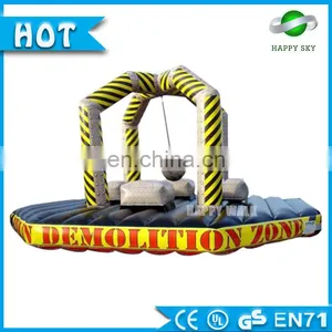 Cheap Price!! Inflatable Sport Game Equipment ,inflatable Wrecking Ball Game for Kids to Play , Game Inflatable Platform thumbnail-4