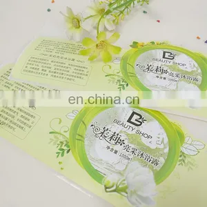 Colorful Logo Custom Shape 1000ml Adhesive Sticker Label PVC Sticker for Shampoo Packaging thumbnail-1