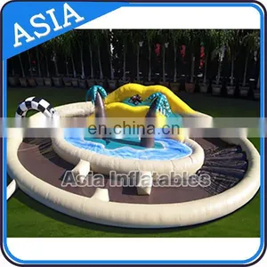 Funny Inflatable Zorb Ball Race Track Karting Race Track thumbnail-2