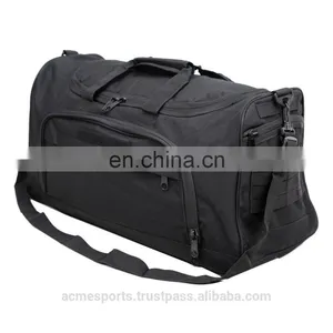 Custtomized Duffle Bags - Blank Duffle Gym Bags Travel LUGGAGE Bag In Black Sports CARRY ON Bag thumbnail-1