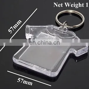Advertising and Decoration Blank Acrylic T-shirt Key Chains thumbnail-4