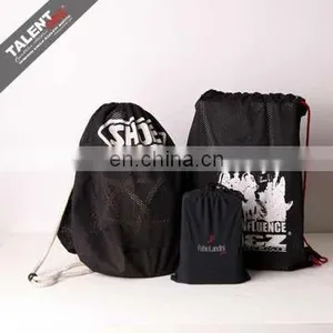 Custom Printed Brand Logo Mesh Cloth Drawstring Bag For Promotion thumbnail-1