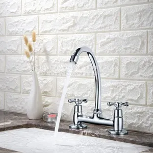 Brass Kitchen Faucet Single Handle Hot&Cold Sink Faucet thumbnail-1
